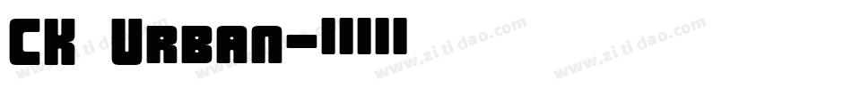 CK Urban字体转换
